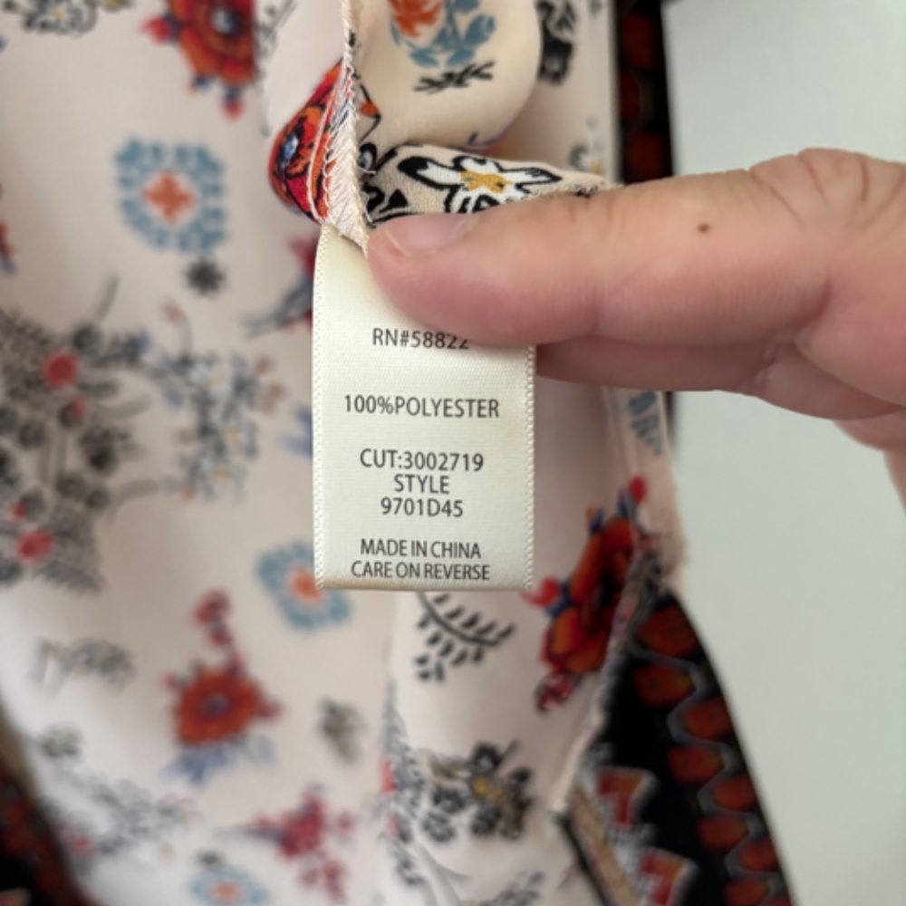 Max studio floral mixed print boho kimono‎ one size - Picture 5 of 7